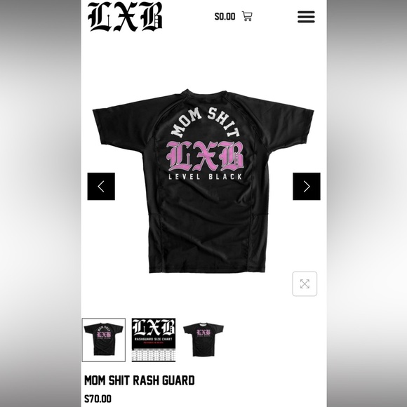 LEVEL BLACK MOM SHIT RASH GUARD - Picture 5 of 5